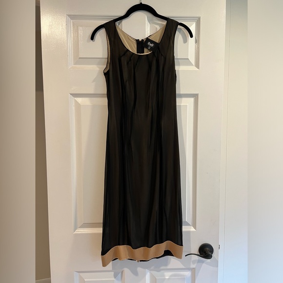 Dolce & Gabbana Black & Tan Dress - Picture 1 of 7